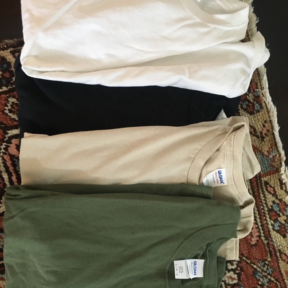 Bunch of Plain Short Sleeve Tees (4 colors)